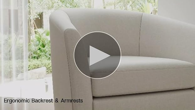 GMGN334D○Kian Furniture / キアン Rumble sto Giantex Modern Accent Chair with Ottoman, Linen Fabric